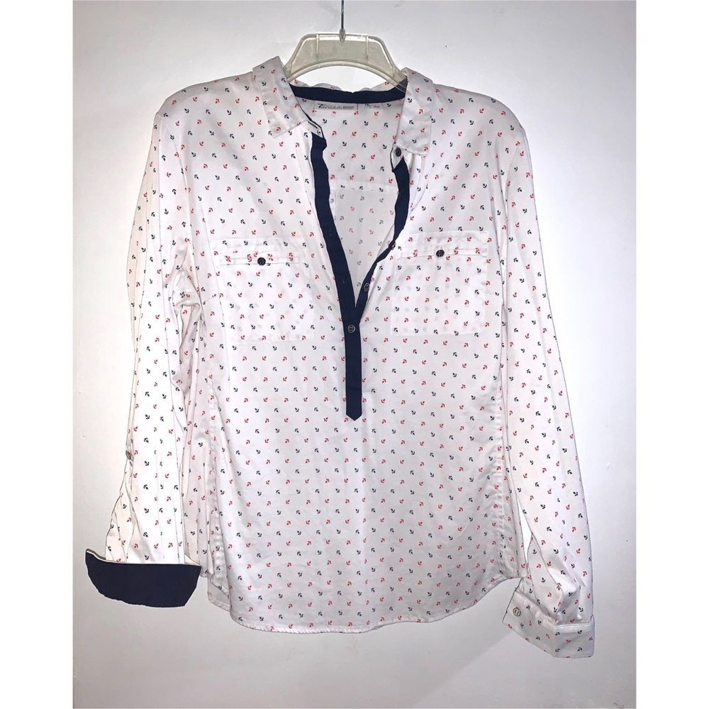 New York & Company Multicolor Blouse / Large
